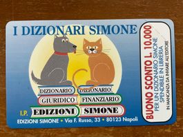 Privat-Telefonkarte Italien PR-164 Simone ungebraucht