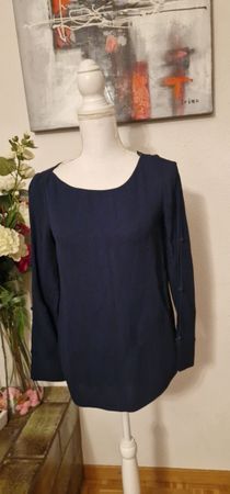 Massimo Dutti Damen Bluse, Grösse XS, Dunkelblau 💙
