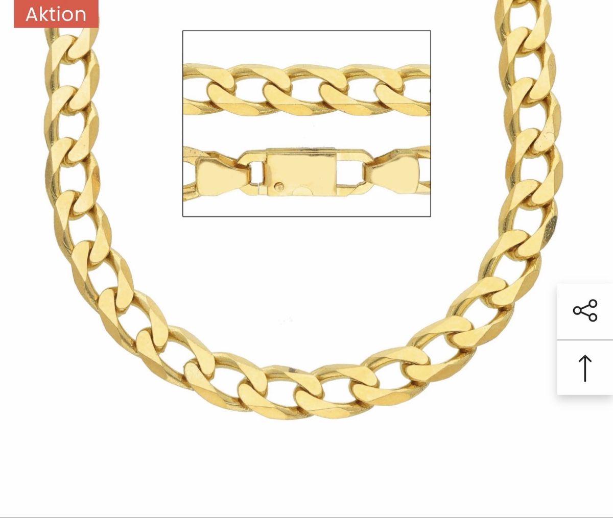Catenine: Panzer- Goldkette 750 Echtgold 18 Karat – Usato da Neuenkirch venduto da BonndorraCharms1 7