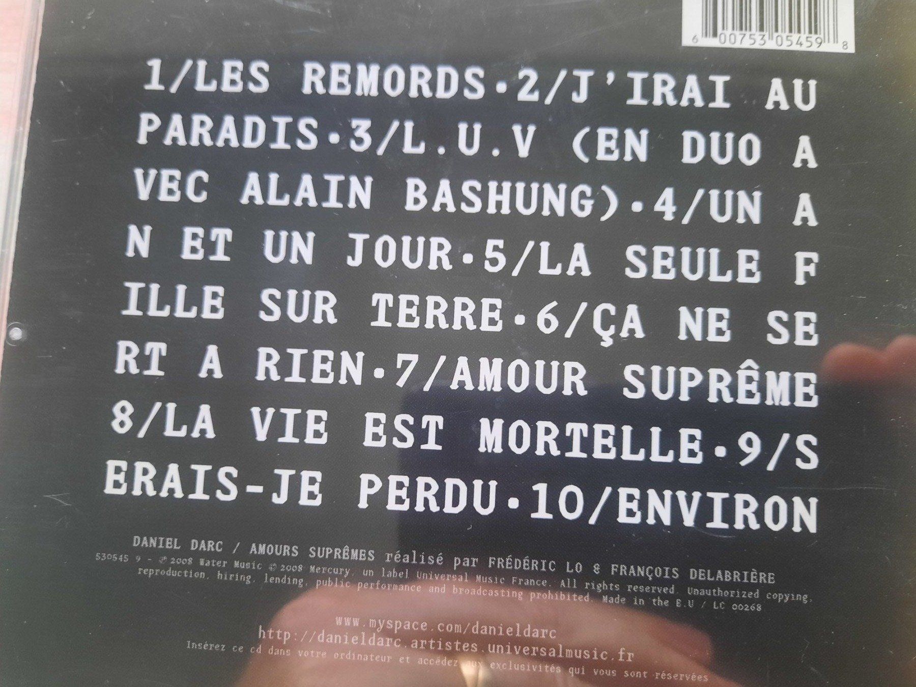 CDs: Cd Daniel Darc - Amours Suprêmes – D'occasion à Pully par bro_n52j 2