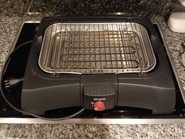 Tischgrill Severin Elektro schwarz gebraucht funktionsfähig
