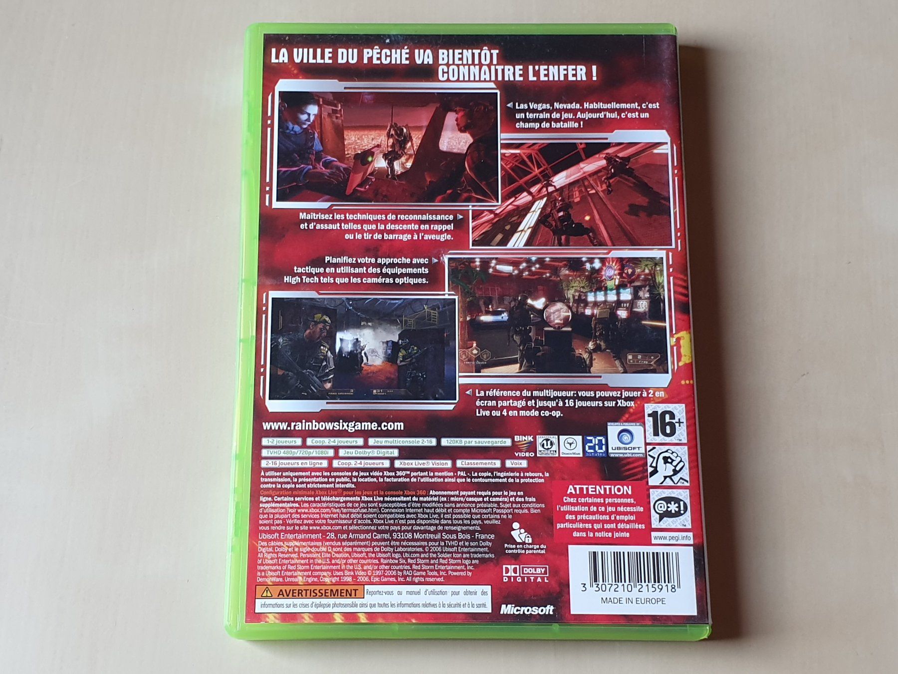 Microsoft Giochi: Rainbow Six Vegas FRA – Usato da Stansstad venduto da collectorsshop 1