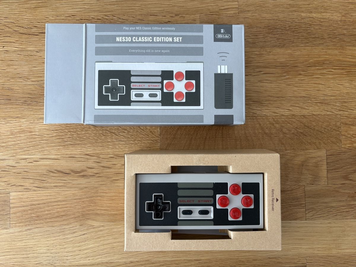 8BitDO Controller: 8bitdo NES30 Wireless Controller für NES Mini – Neu und originalverpackt aus Effretikon von jedibabu 3