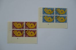 1973 Europamarken SBK 543 - 544 4er-Blocks ET