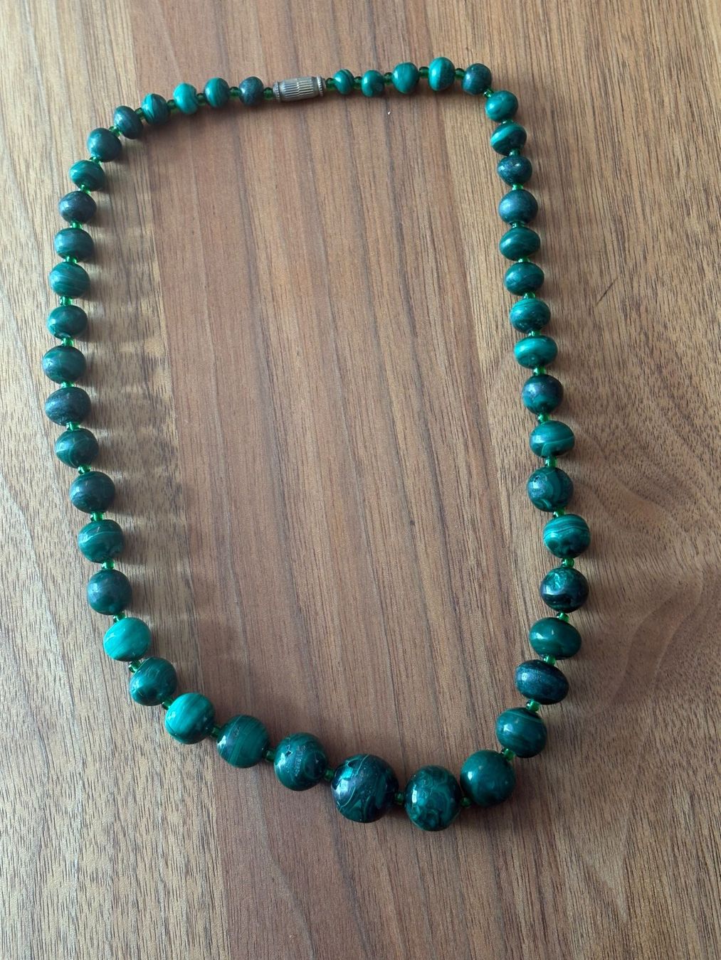 Catenine: Schöne Malachitkette (ca. 50 cm) – Usato da Bern venduto da kel_gl8w