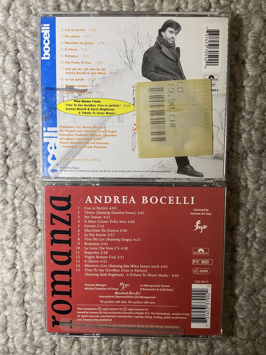 CD: 2x Andrea Bocelli – Usato da Reinach AG venduto da trigger7811 1