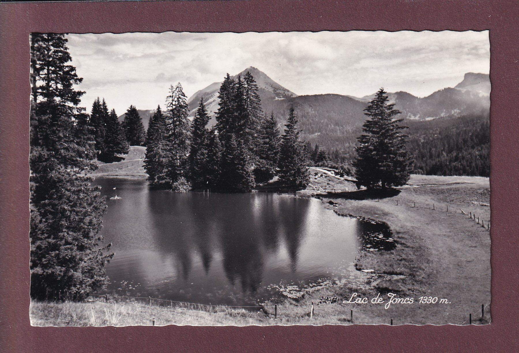 Ansichtskarten: Les Paccots - LAC DES JONCS – Gebraucht aus Pully von nicecards