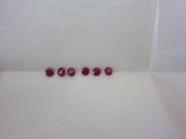 Rubine 6 Stk 3mm 0.84 ct  - Sale