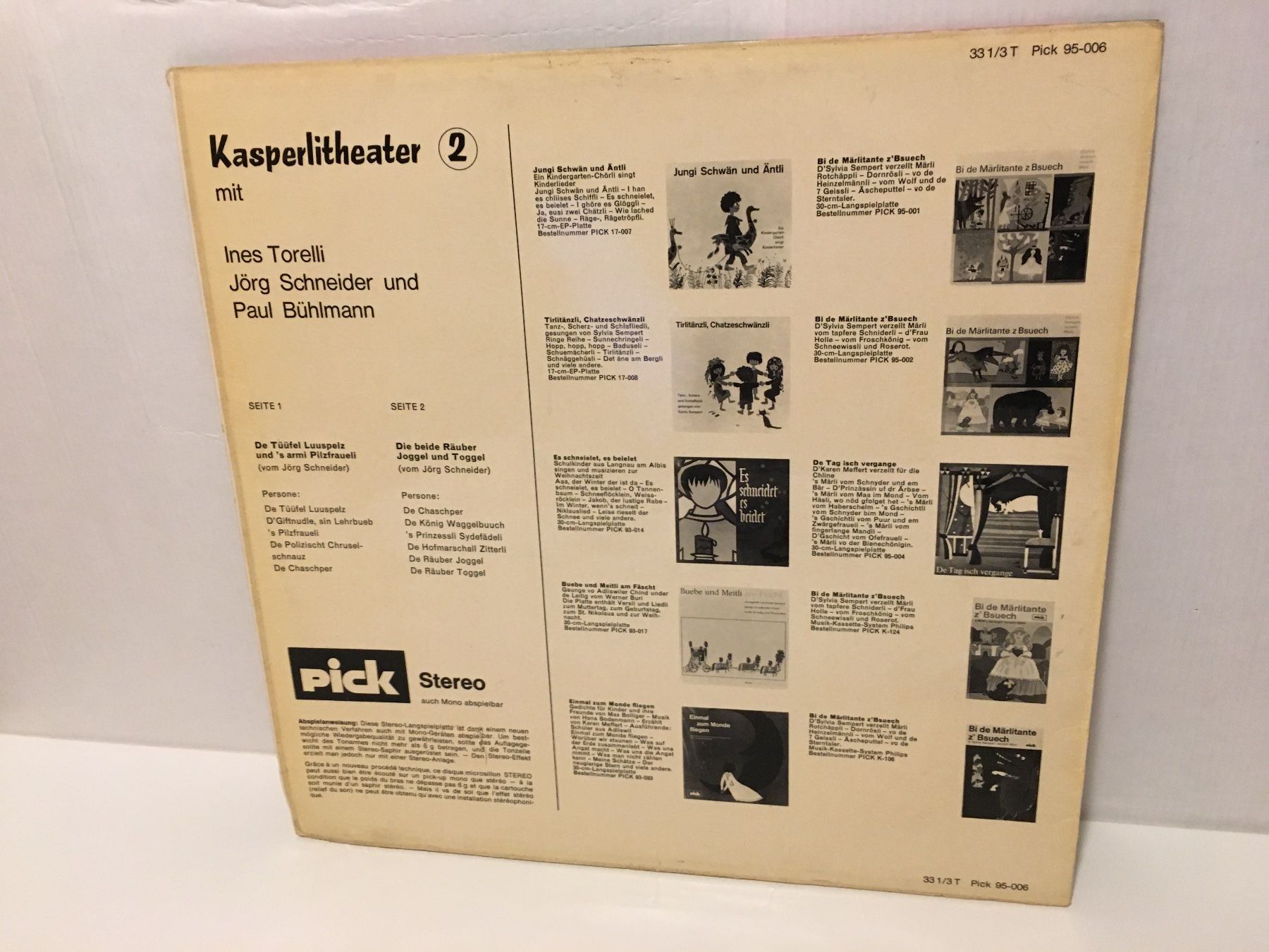 Dischi in vinile: Schallplatte - Kasperlitheater Nr. 2 - Pick - 1968 – Usato da Andwil SG venduto da Rainboli 1