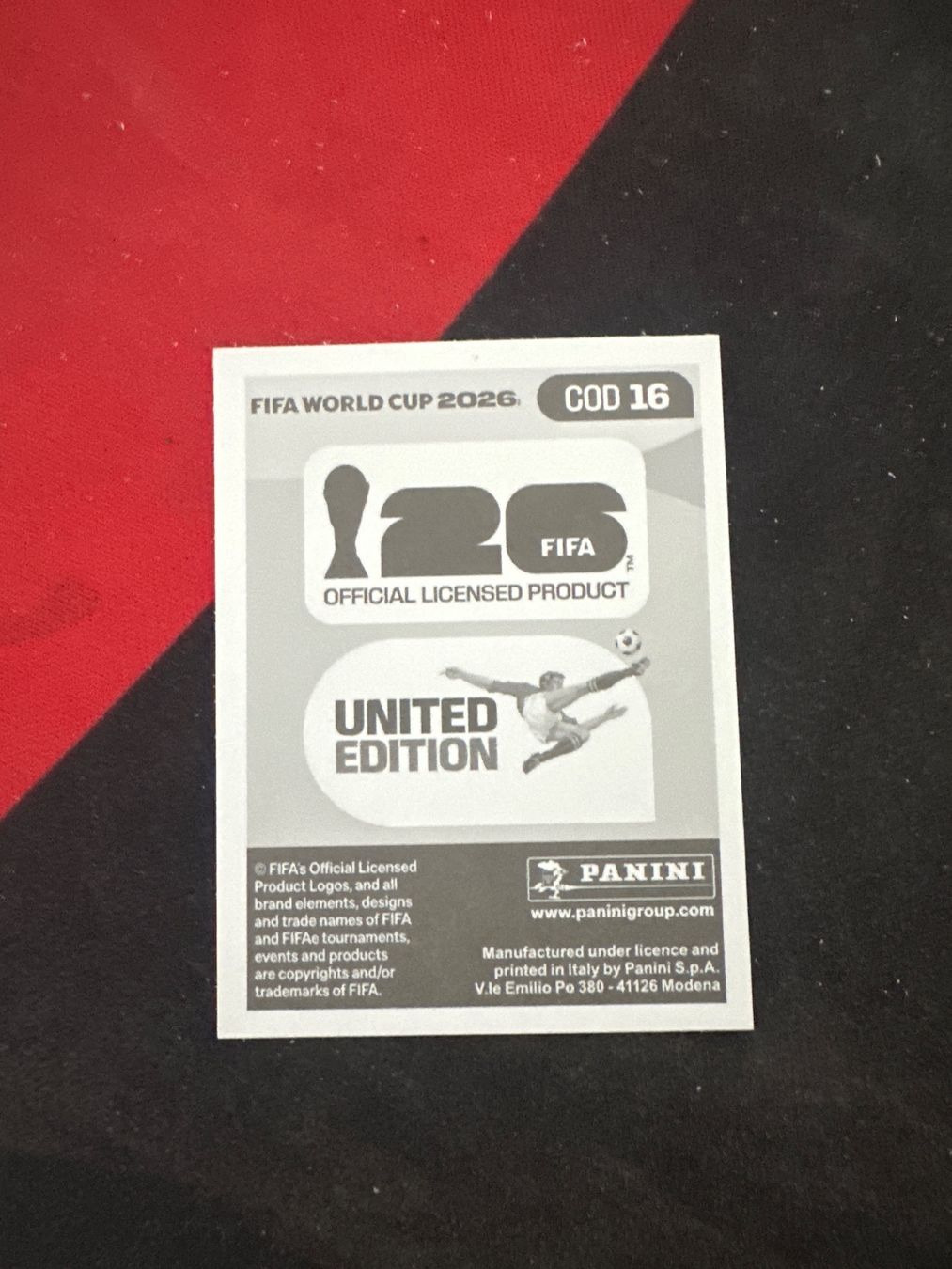 Panini Sammelbilder & Trading cards: Panini FIFA WM 2026 Sticker - COD 16 – Gebraucht aus Sulz AG von DealWerk 1