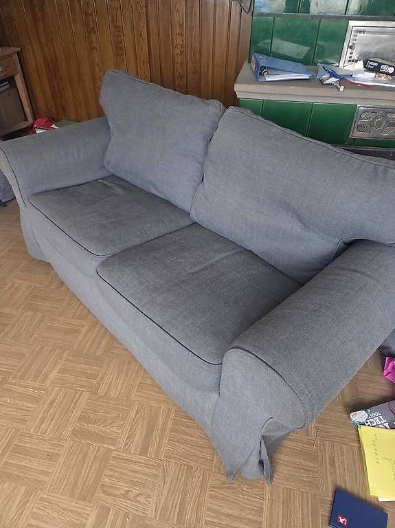 Sofas: Ektorp 2er Sofa mit grauem Bezug,waschbar – Gebraucht aus Wallbach von san_w7dd