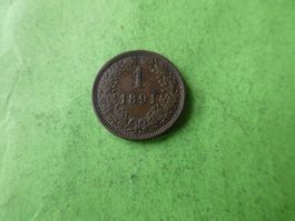 Oesterreich 1891, 1 Kreuzer