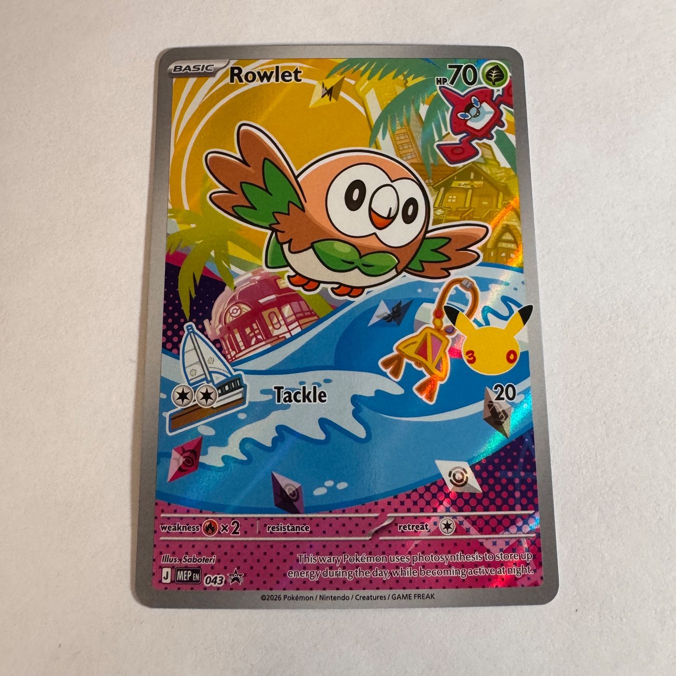 Pokémon Carte collezionabili: Pokémon - MEP - Rowlet 43 - ENG – Nuovo (secondo la descrizione) da Staad SG venduto da miaCards
