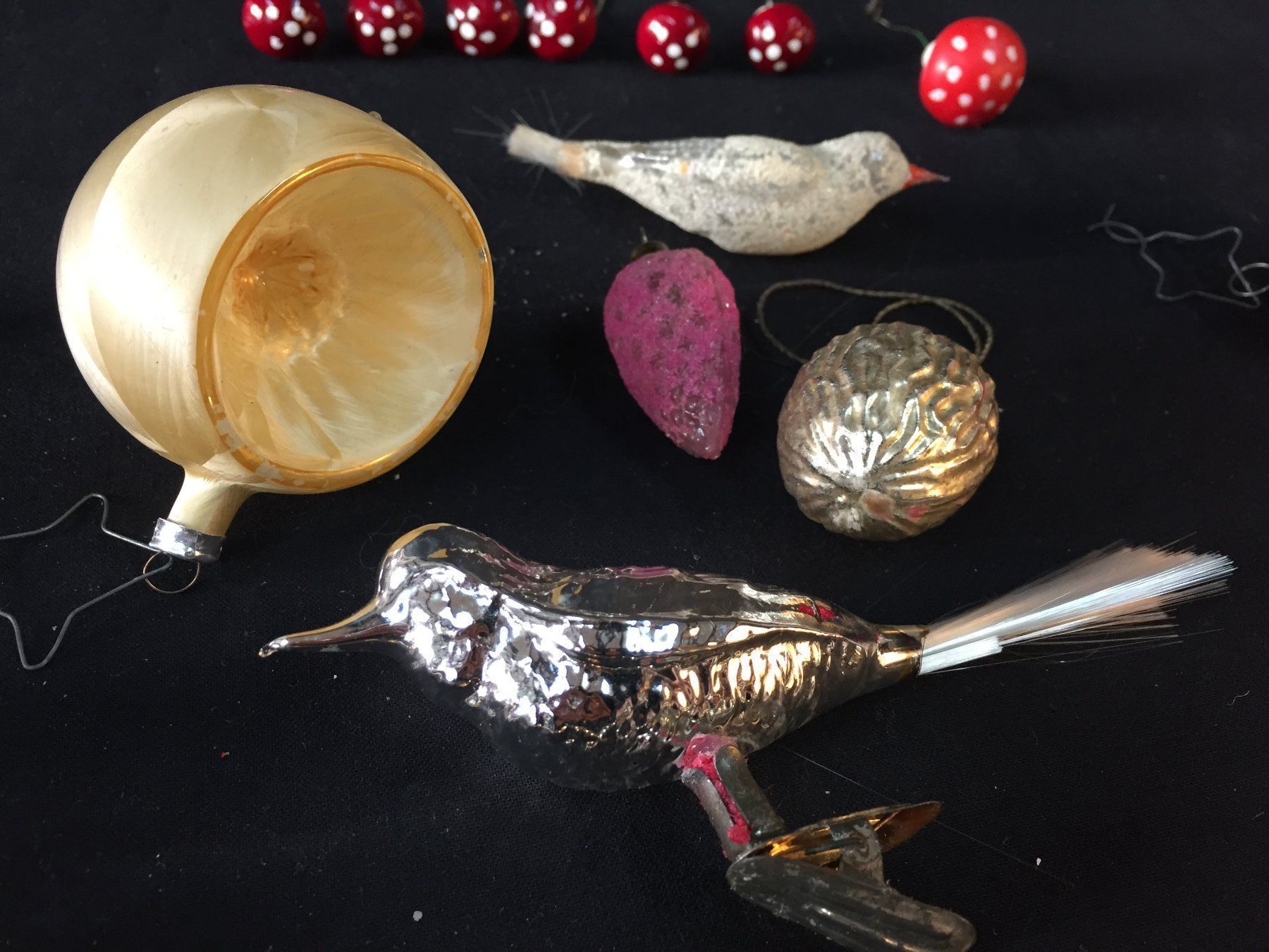 Tutte le decorazioni: Antike Weihnachtsbaum Schmuck + Spitze – Usato da Schaffhausen venduto da sparzone 6