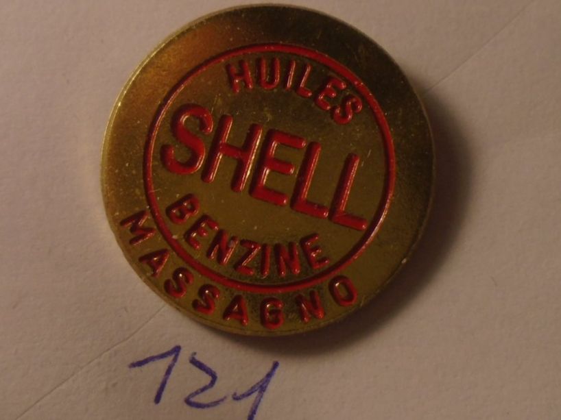 Shell Plaketten & Abzeichen: 1 Shell Benzine Pin (121) – Gebraucht aus Winterthur von Beli2000