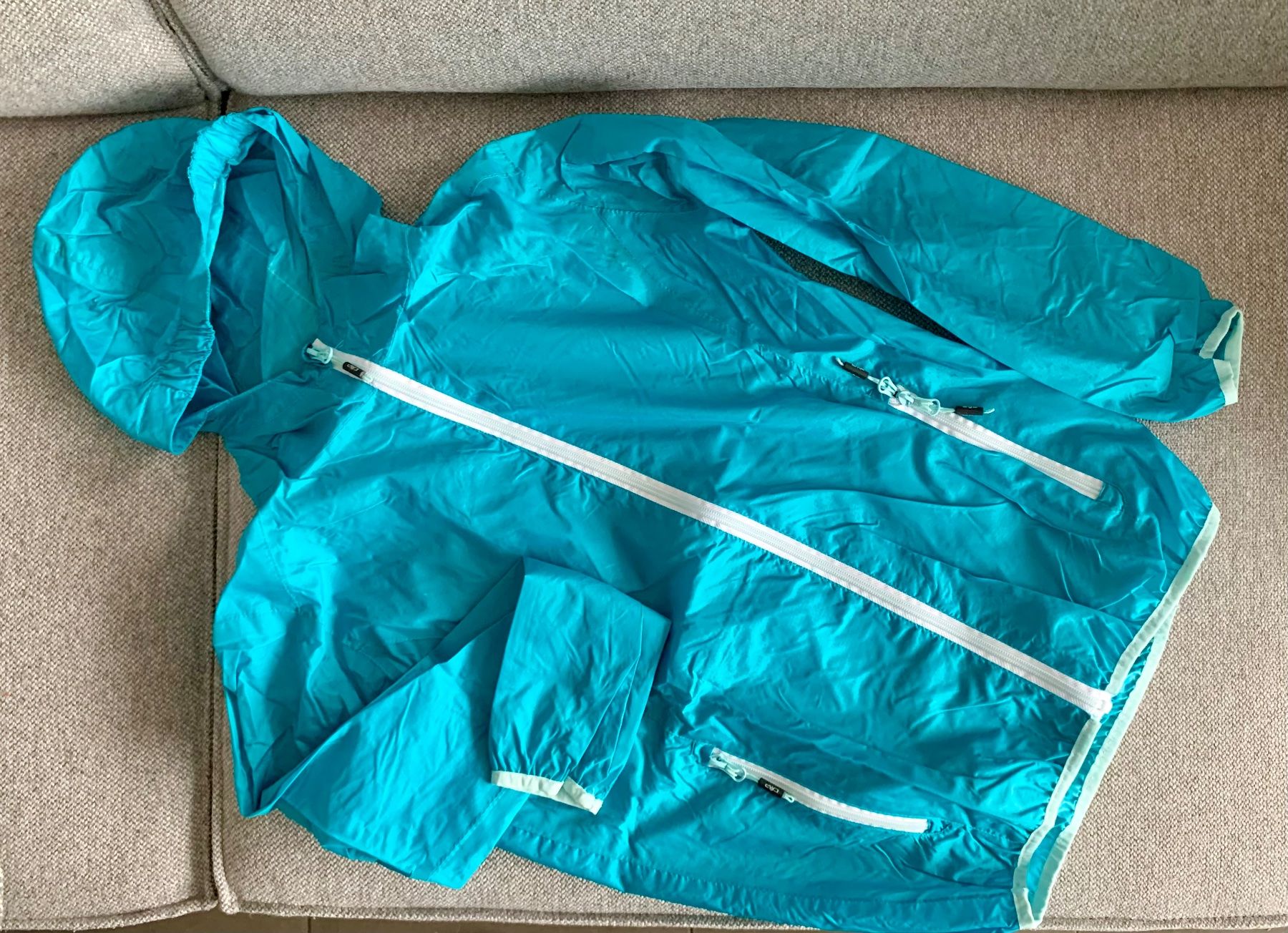 CMP Giacche: CMP Regenjacke, Grösse 164, türkis – Nuovo (secondo la descrizione) da Winterthur venduto da Jade69