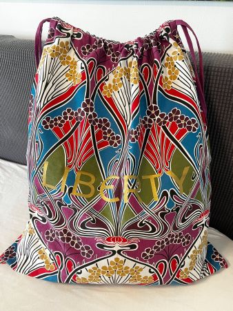 Große Stoffbeutel mit Kordelzug 54x64 cm Boho-Stil