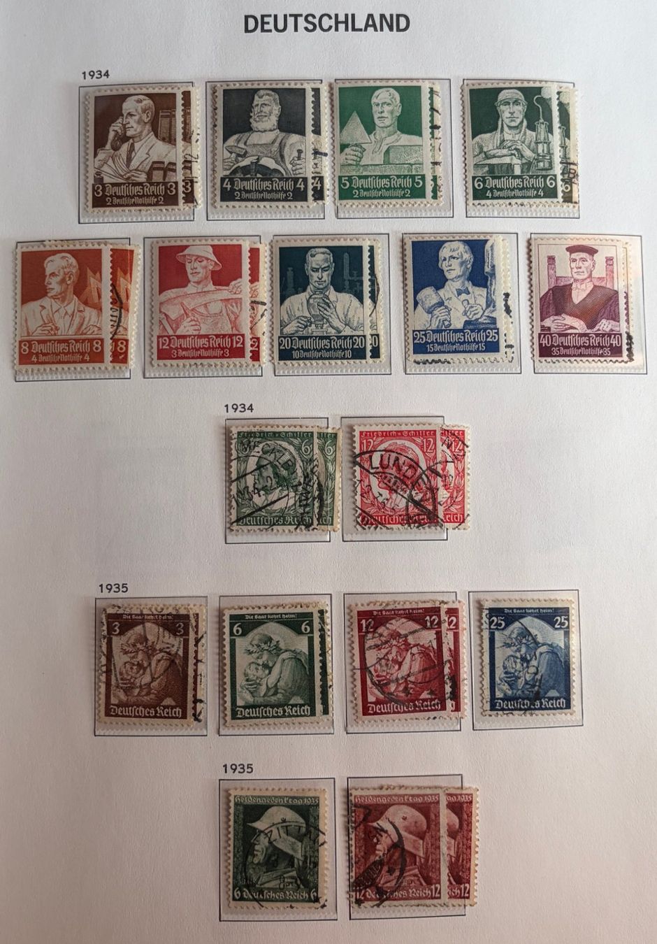 Alle Briefmarken: Briefmarken Deutsches Reich – Gebraucht aus Dotzigen von ser_8hp9