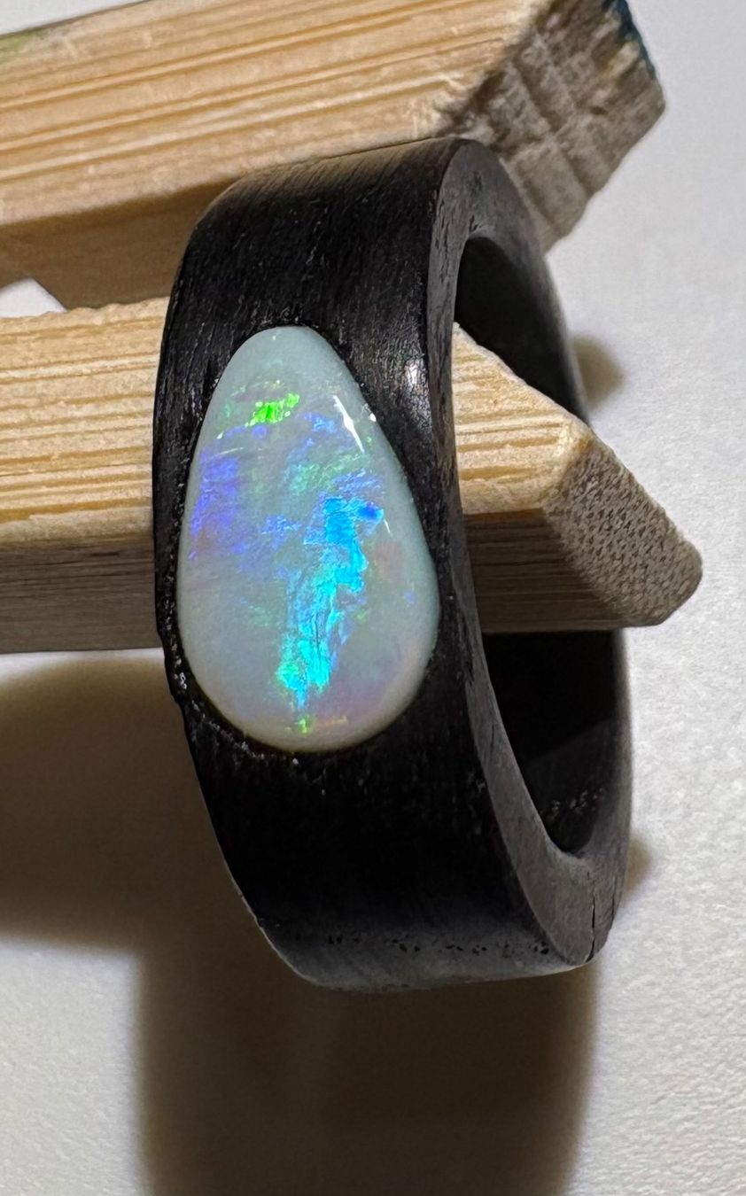 Ringe: Kristall Opal Ring Mooreiche, Gr.52, Coober Peedy Australien – Neu (gemäss Beschreibung) aus Wilen b. Wil von Tschirio 2