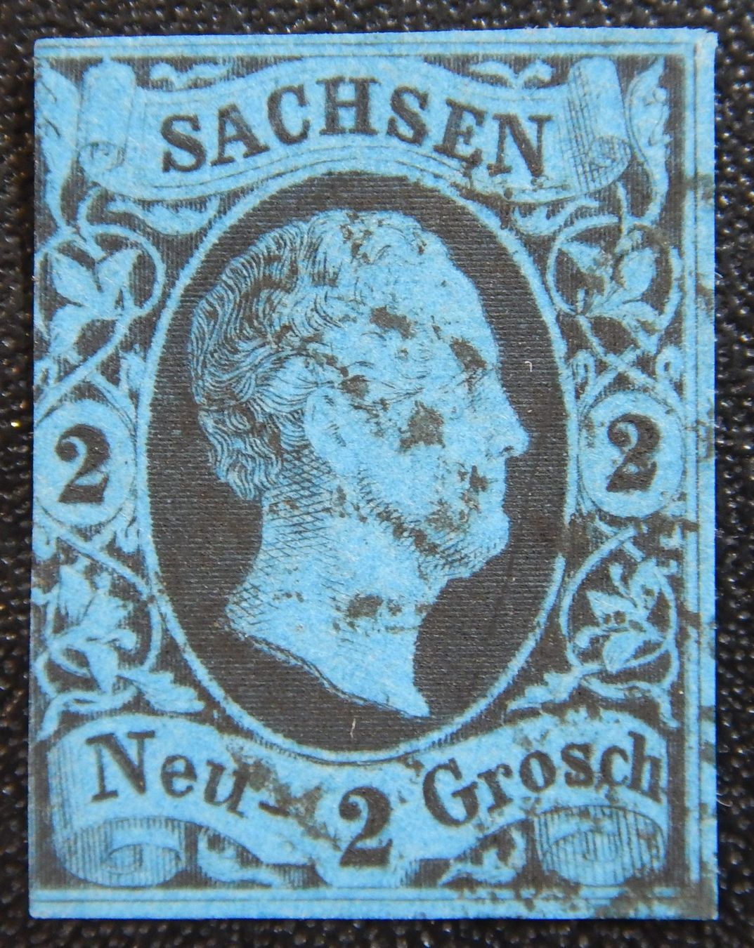 Tutti i francobolli: Sachsen Kat. 5 gest. 1851 Kat. 90 Euro – Usato da Zürich venduto da Muehlekauf
