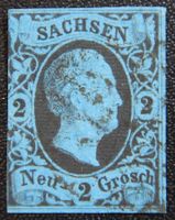 Sachsen Kat. 5 gest. 1851 Kat. 90 Euro