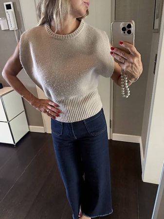 Kurzarm Pullover Wolle