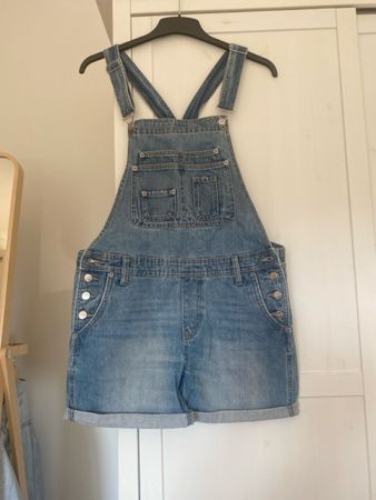 Salopette corta di jeans Pepe Jeans-Taglia M-Nuova!