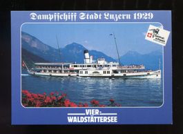 Vierwaldstättersee, Dampfschiff Stadt Luzern 1929