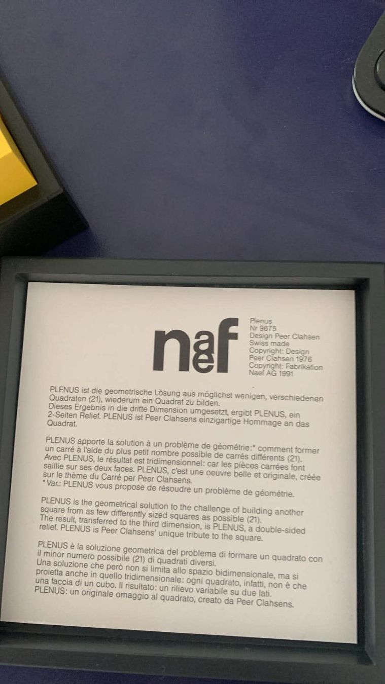 Naef Giocattoli: Naef Plenus Swiss Design Peer Clahsen  post 9.- – Nuovo e nell'imballaggio originale da Bern venduto da waves0 2