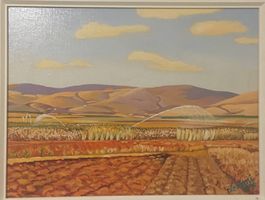 Fruchtbares Tal, Israel. Ölgemälde