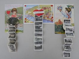 ALTE AK HEIDELBERG AUFKLAPPBAR LEPORELLO SEHENSWÜRDIGKEITEN