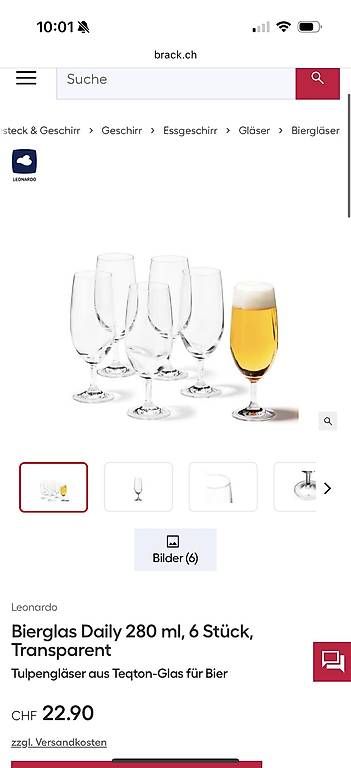 Bicchieri: Biergläser 6-er Set von Leonardo  – Usato da Zürich venduto da Marti97 3