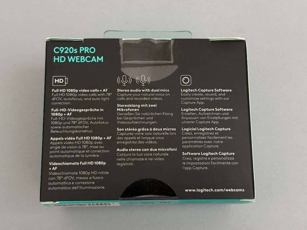 Logitech Webcam: Logitech C920s PRO HD Webcam (Abdeckblende/Privacy Shutter) – Nuovo e nell'imballaggio originale da Wallisellen venduto da Art_Vendorlay 1