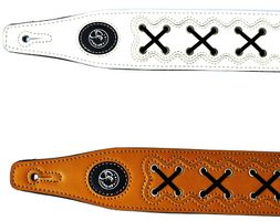 Tragband (Gurt) echt Leder, gepolstert (1 Stk. nach Wahl)