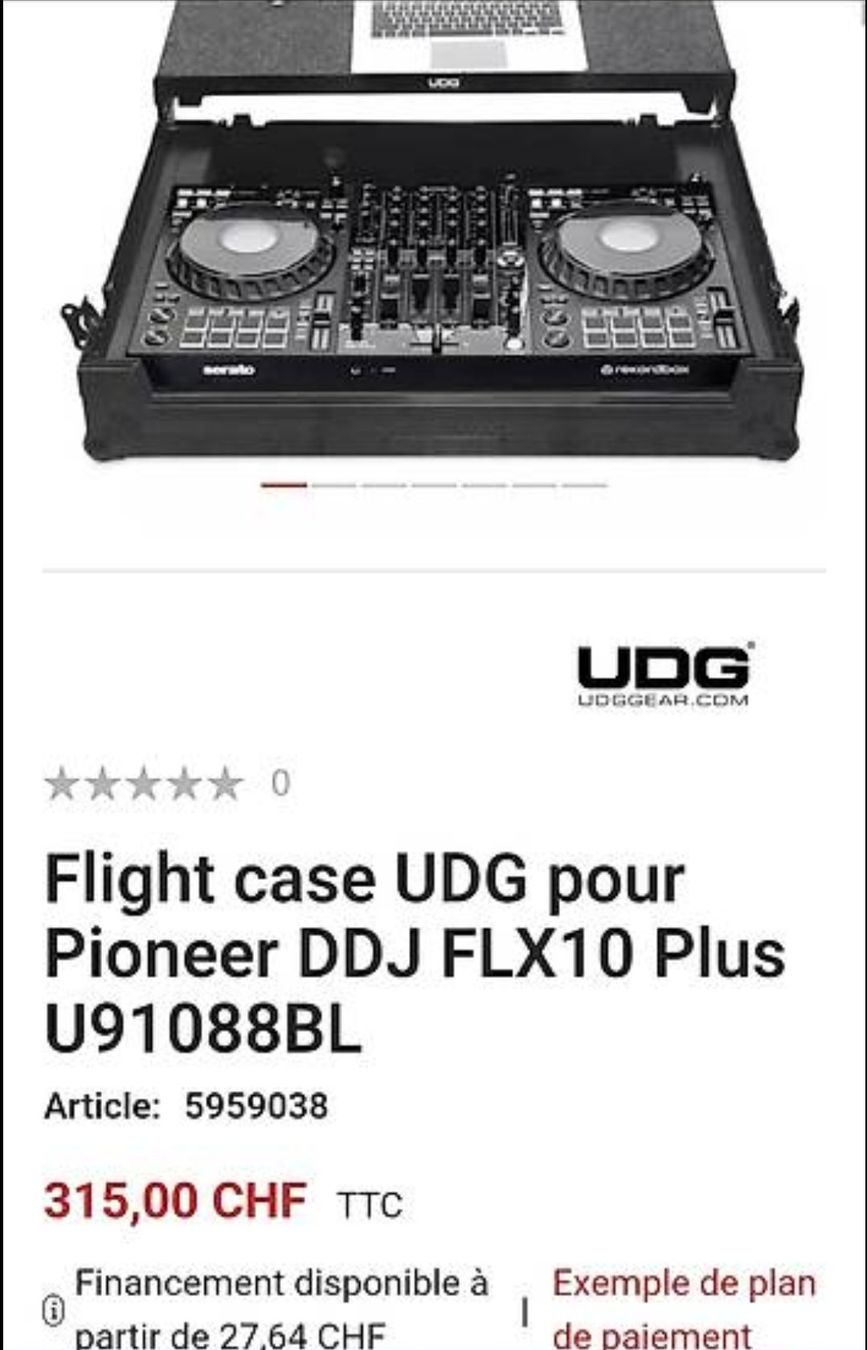 Topcase: UDG Ultimate Flight Case for DDJ-FLX10 – Usato da Fribourg venduto da Nice_SBK