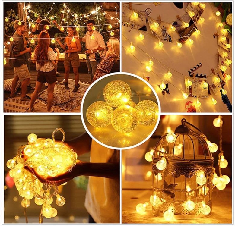 Solar Lichterkette 11m Mit 60 LEDs – 8 Modi, IP65 Wasserfest Für Garten & Balkon
