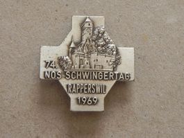 Abzeichen NOS Schwingfest Schwingen Rapperswil SG 1969