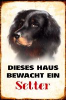 Blechschild-SETTER-DIESES HAUS BEWACHT
