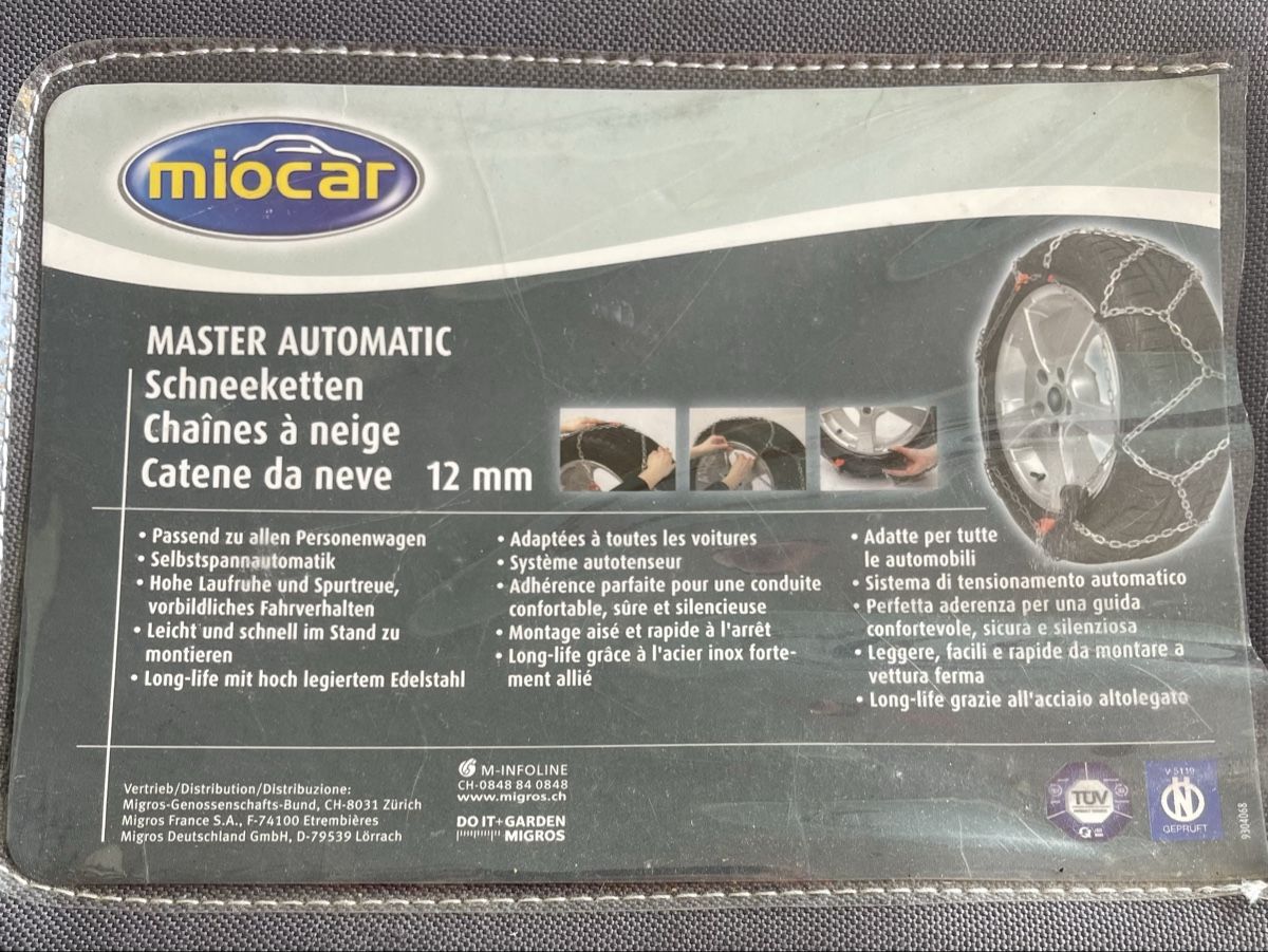 Catene da neve: Miocar Master Automatic Snow Chains 12mm Used – Usato da Pregassona venduto da REEUP 1