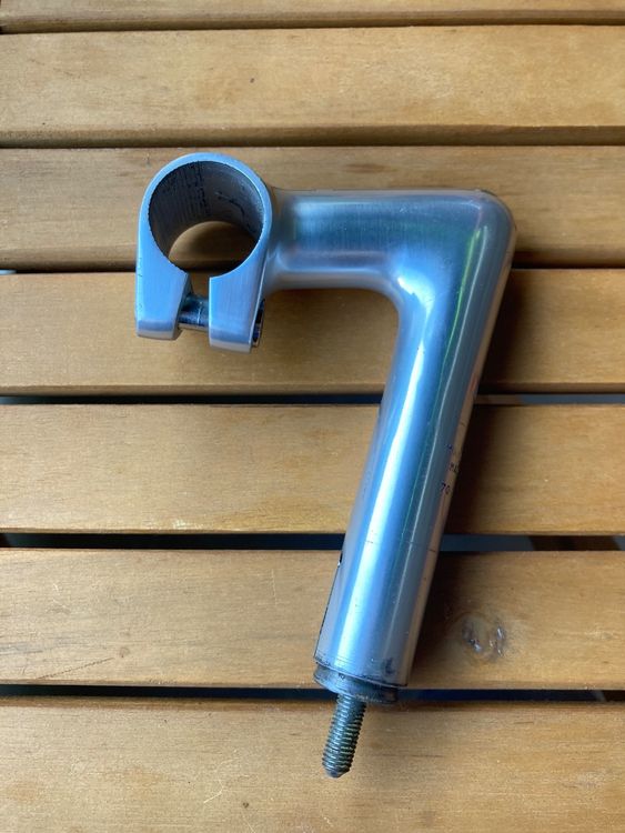 Tige De Direction (stem) Cinelli 1A Quill - Longueur 80mm, Diamètres 22.2mm/26.4mm, Aluminium Poli Et Pantographié - Fabuleux état