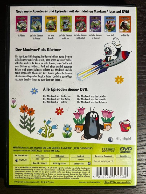Der Maulwurf und seine Abenteuer als Gärtner Kaufen auf Ricardo