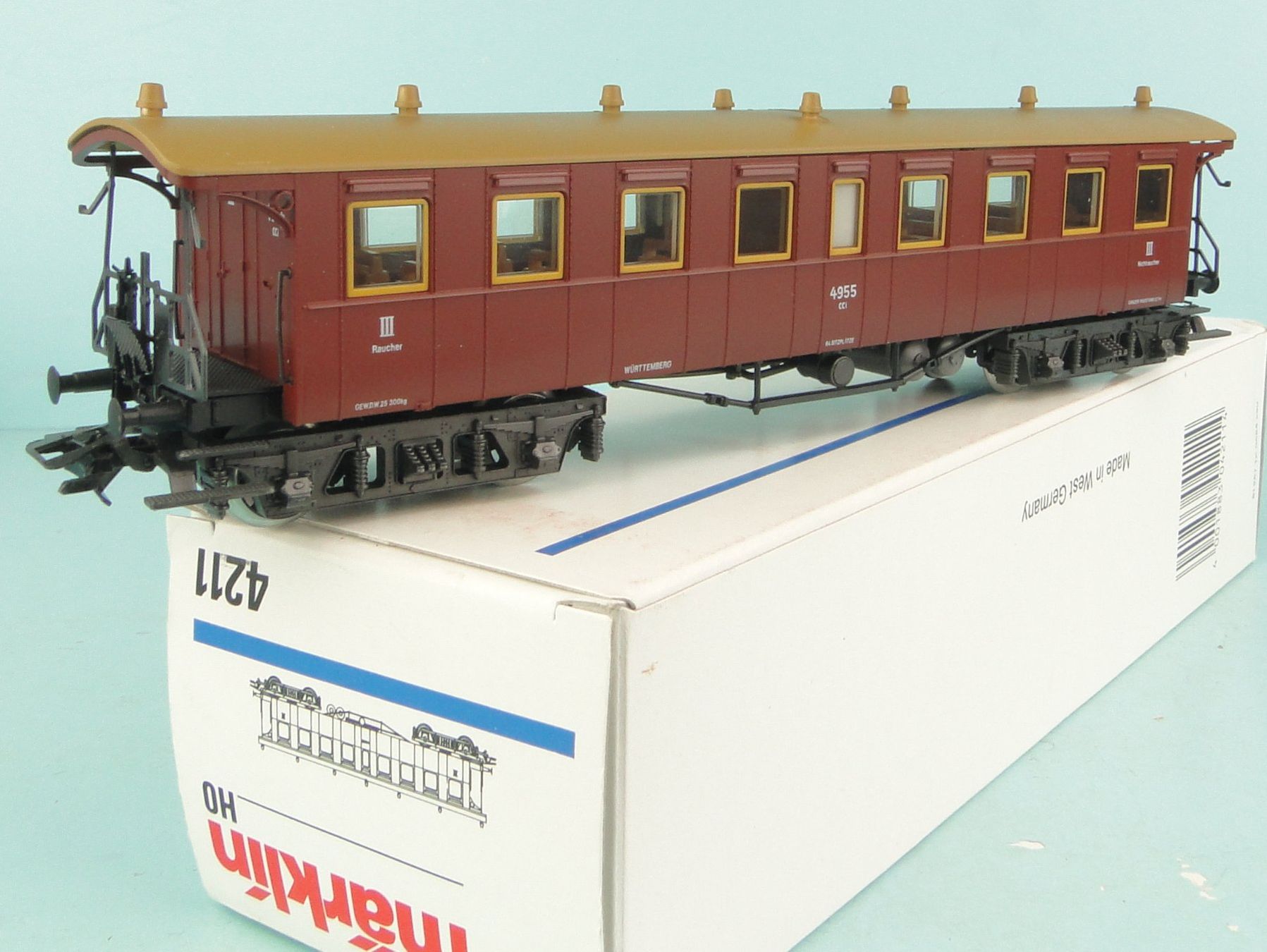 Märklin Modellini di ferrovie: Märklin 4211 Plattformwagen – Usato da Bülach venduto da cann11