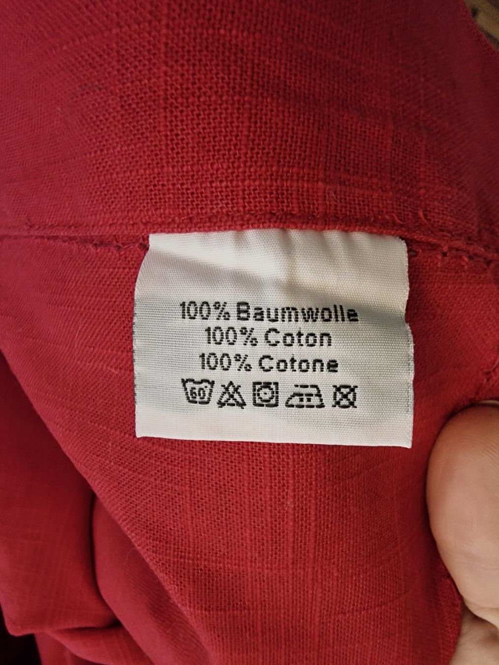Altra biancheria da tavola: Grande nappe rouge rectangulaire coton. Neuve – Nuovo (secondo la descrizione) da Veyrier venduto da Leilazizou 3
