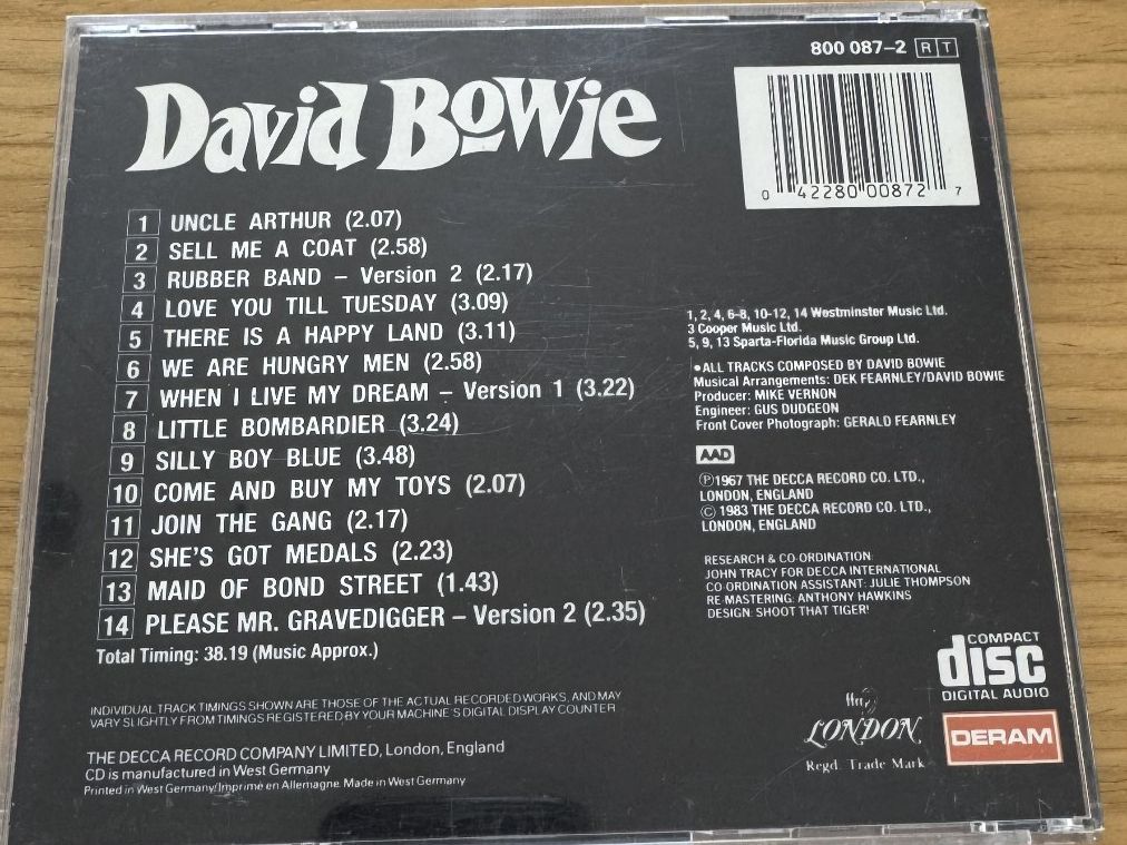 CD: David Bowie - David Bowie – Usato da Fällanden venduto da Escheli 1