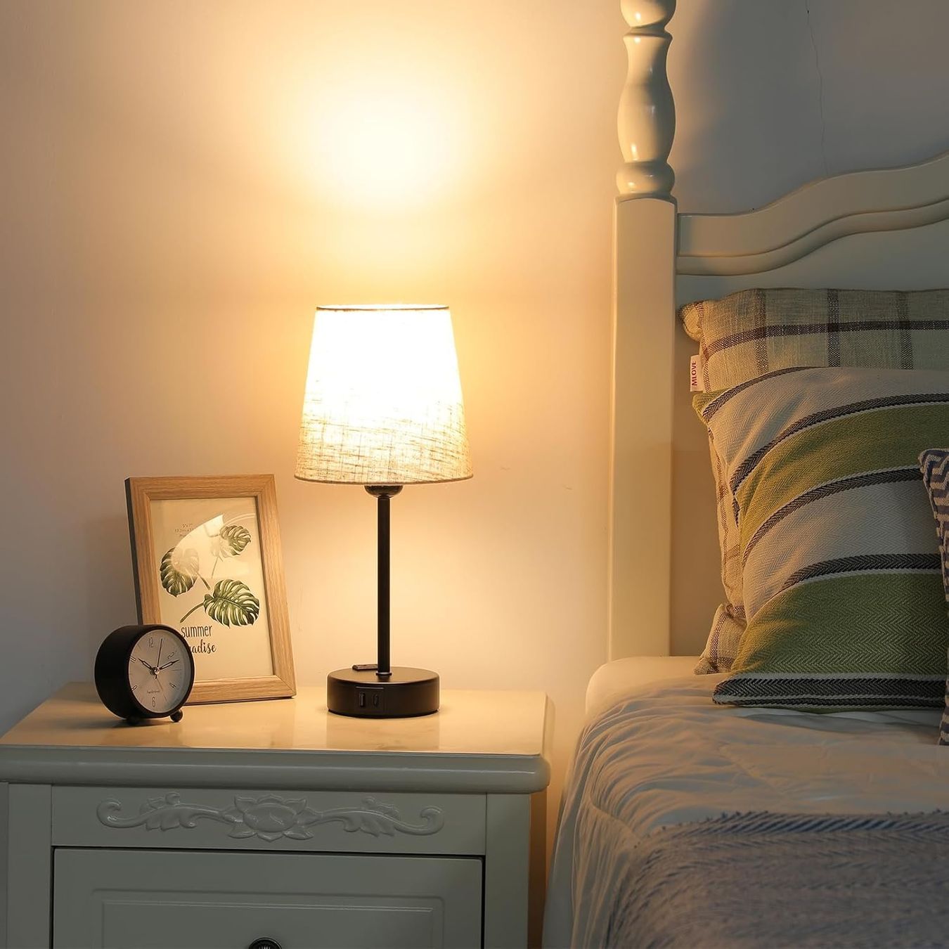 Lampade: 2er Set, Tischlampe mit Ladefunktion USB A+C-Anschlüssen – Nuovo e nell'imballaggio originale da Nuglar venduto da SaleRitter 6