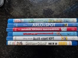 Lot de 6 films Disney/Pixar en Blu-ray dans leurs boitiers o