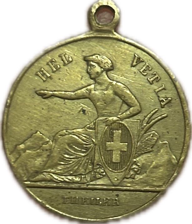 Medaglie: Schweizerisches Turnfest Biel-Bienne 1869 – Usato da Breganzona venduto da Milesbo 1
