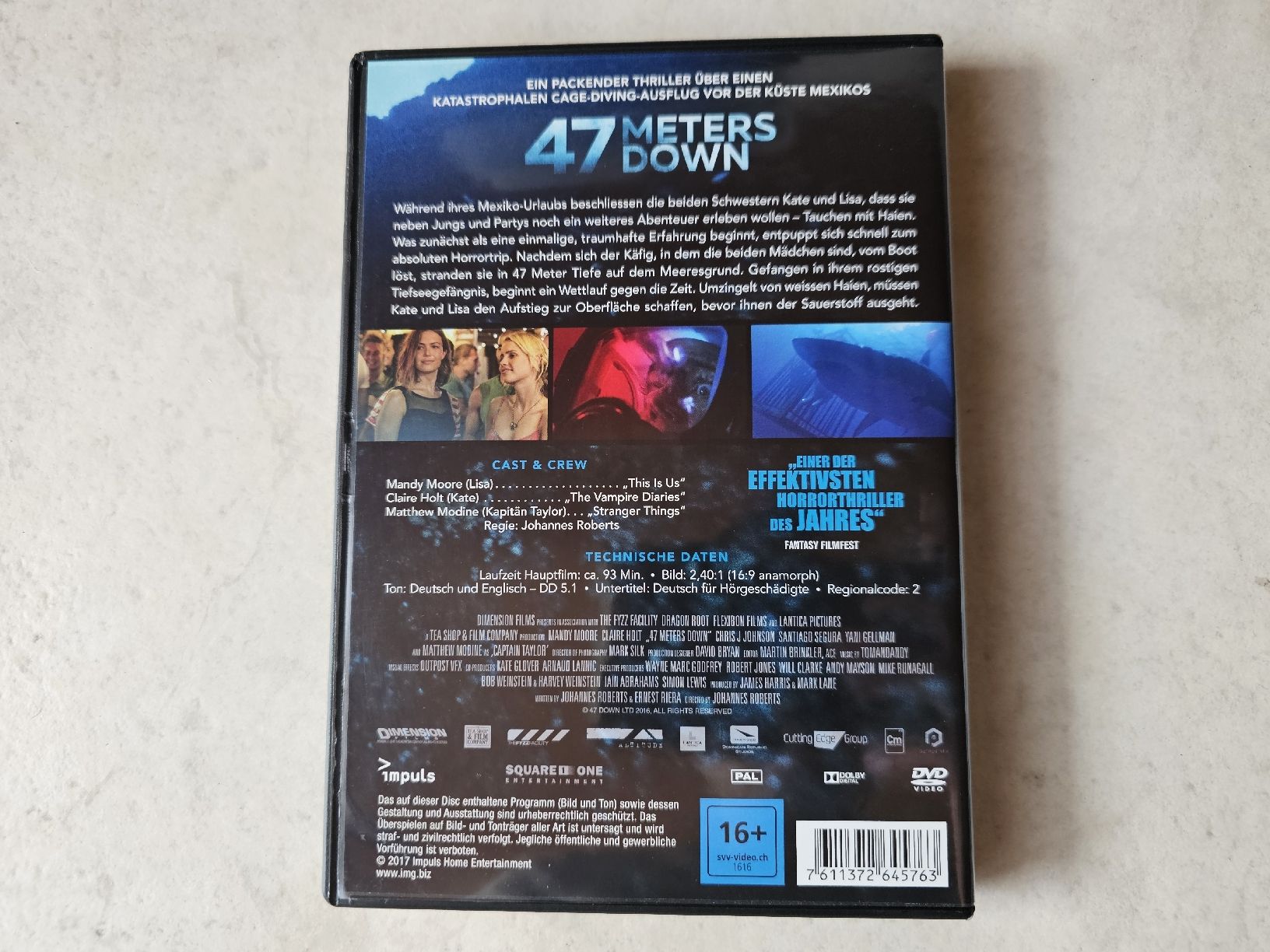 Tutti i DVDs: 47 Meters Down – Usato da Schneisingen venduto da backstore24 1