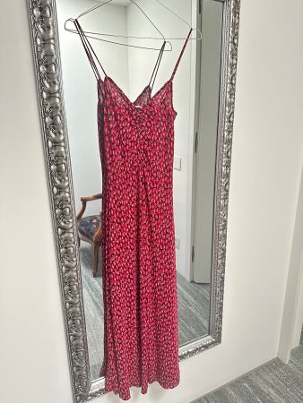 Cute Mango Summer Dress, Size S, Red Floral Print