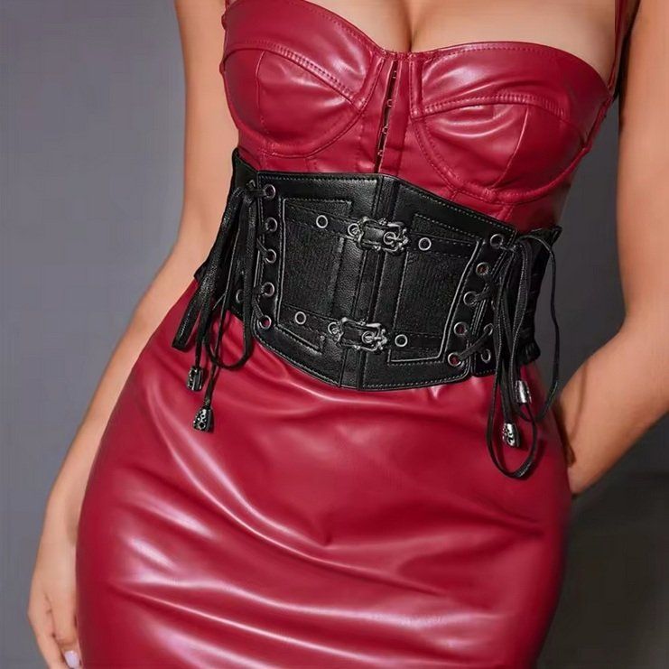 Cinture: Elastische Korsettgürtel aus Gothic Punk Spitze – Nuovo e nell'imballaggio originale da Lausanne venduto da FASHION-WORLD-SHOP 1